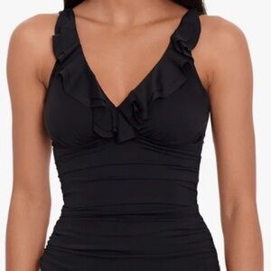 Lauren Ralph Lauren's tankini top. Black. Size 14.